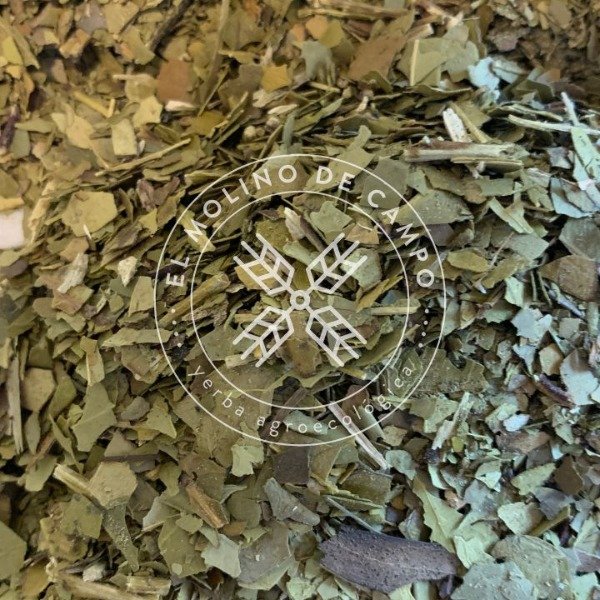 Yerba mate despalada mediana, sin palo, sabor suave